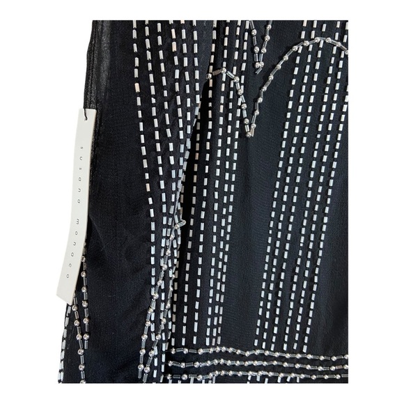 Susana Monaco Beaded Chiffon Tank Dress NWT - Picture 7 of 9